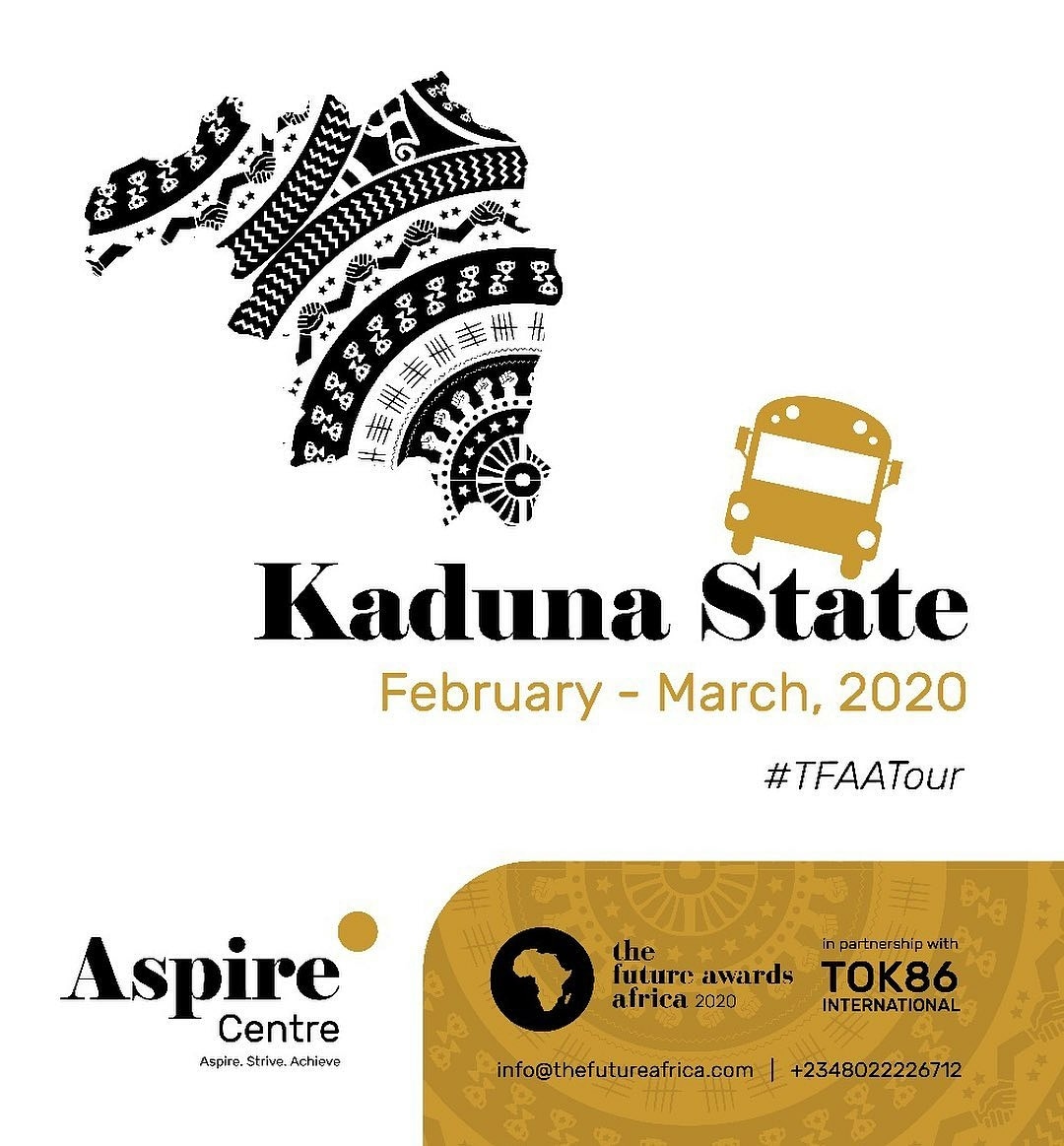 Tksemlek's tweet photo. Kaduna!!!!
The Future Awards Africa @TFAAfrica tour is coming to you.
Tell us about that inspiring young person you’ll like us to meet and why we should meet them.
#TFAATour
#Tok86Intl https://t.co/AfUB8gE6ZP