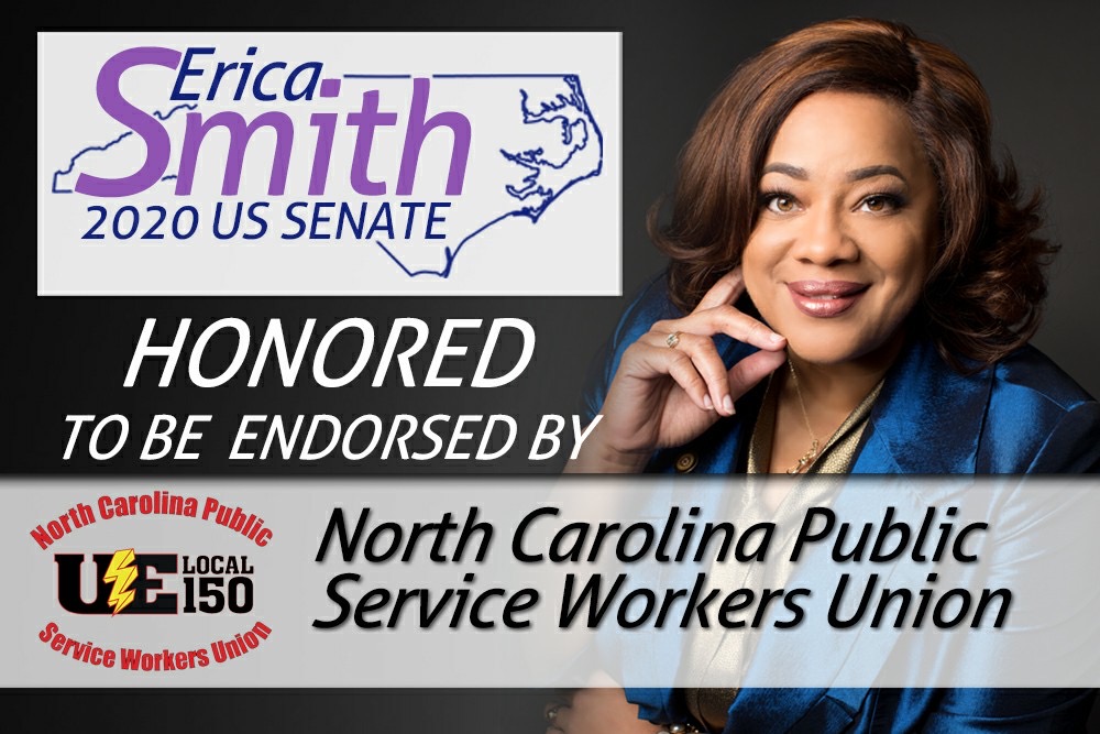 EricaforUS's tweet photo. Another one! Thank you for your endorsement! #EricaforUS #Erica2020 #NorthCarolina #NCDemocrats #PeoplenotPACs #Blackwomenlead https://t.co/GzCAVFXbTG