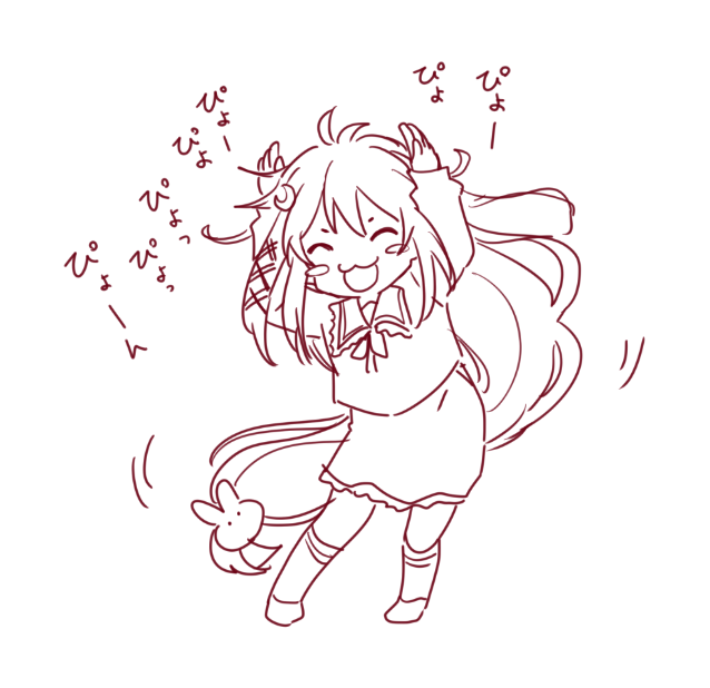 卯月(艦これ) 「はじめてうーちゃん描いたぴょん 」|🦀…ソウタマエ…🦀のイラスト