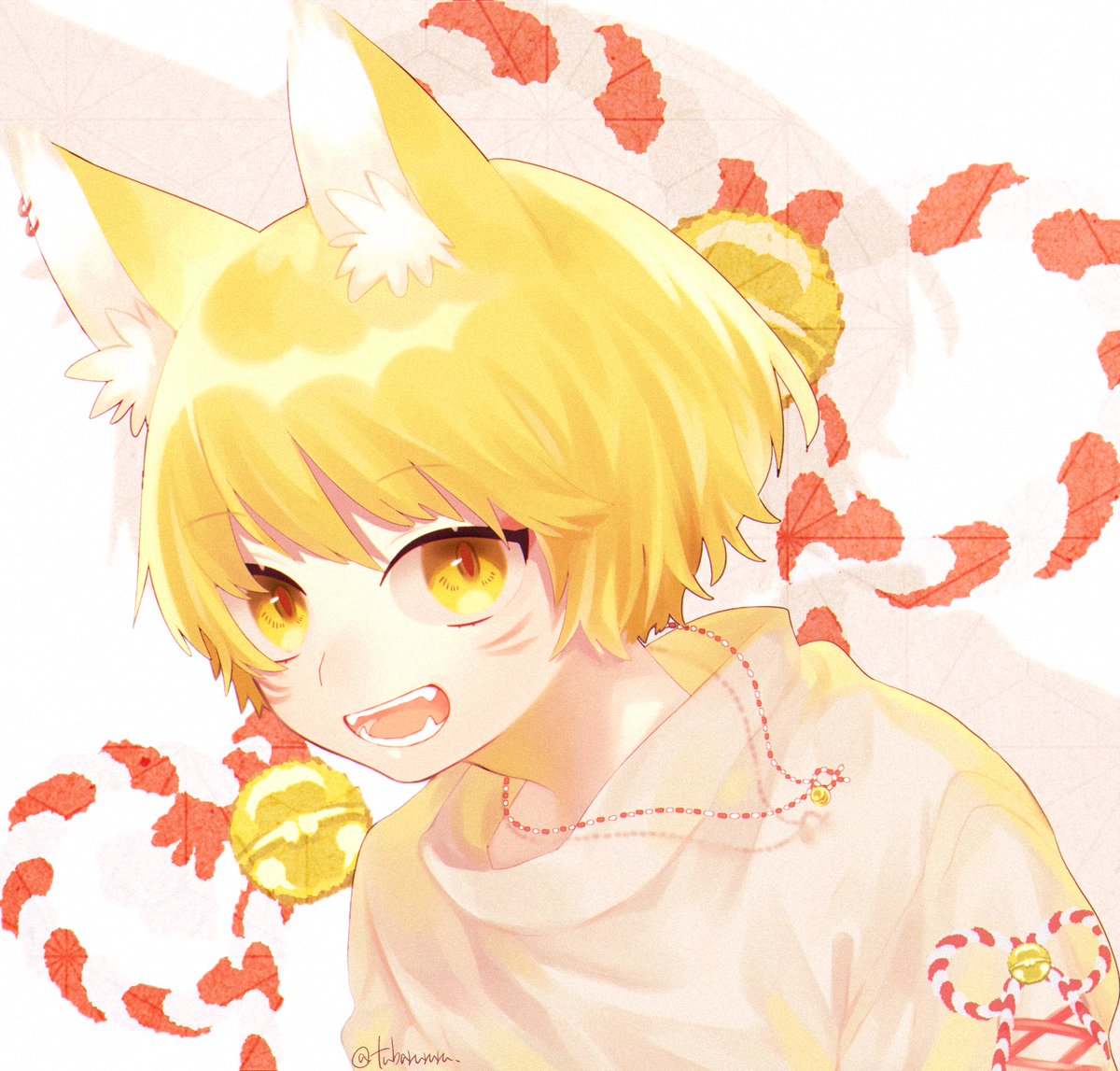 これを見た人は赤 青 黄の画像一枚ずつ貼れ 椿つばるのイラスト