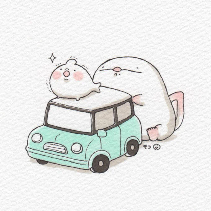 オオサンショウウオ、小さなドライブ。 #ミニの日 
