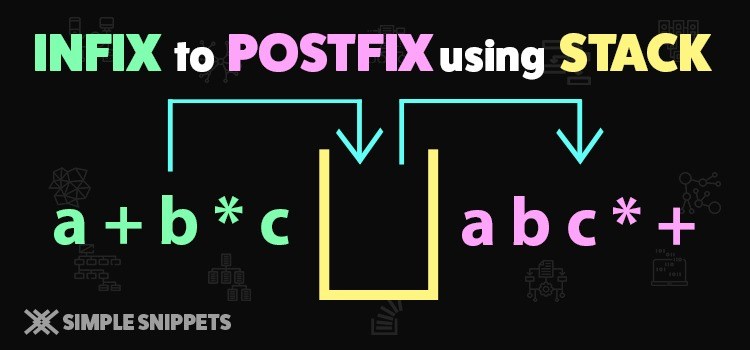 simplesnippet's tweet image. Infix to Postfix Conversion using Stack Data Structure (With C++ Program Code) simplesnippets.tech/infix-to-postf…