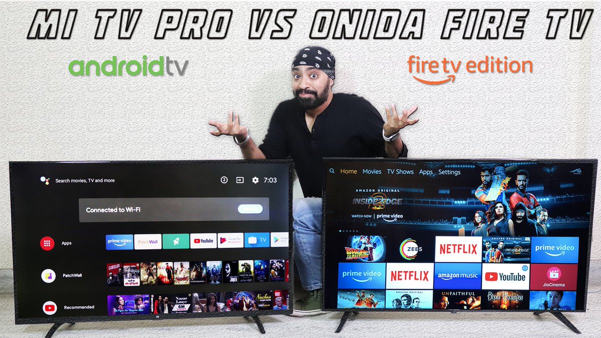 mrtechsingh's tweet photo. Confused between Android Tv and Fire? Not anymore - Mi Tv Pro vs Onida Fire Tv edition Comparison video is live https://t.co/YHpbgNPBcW via @YouTube @YouTubeIndia @onidalive @MiTVIndia @RedmiIndia #mitv #onidafiretvedition #androidtvvsfiretv https://t.co/3PEAXmBs4h
