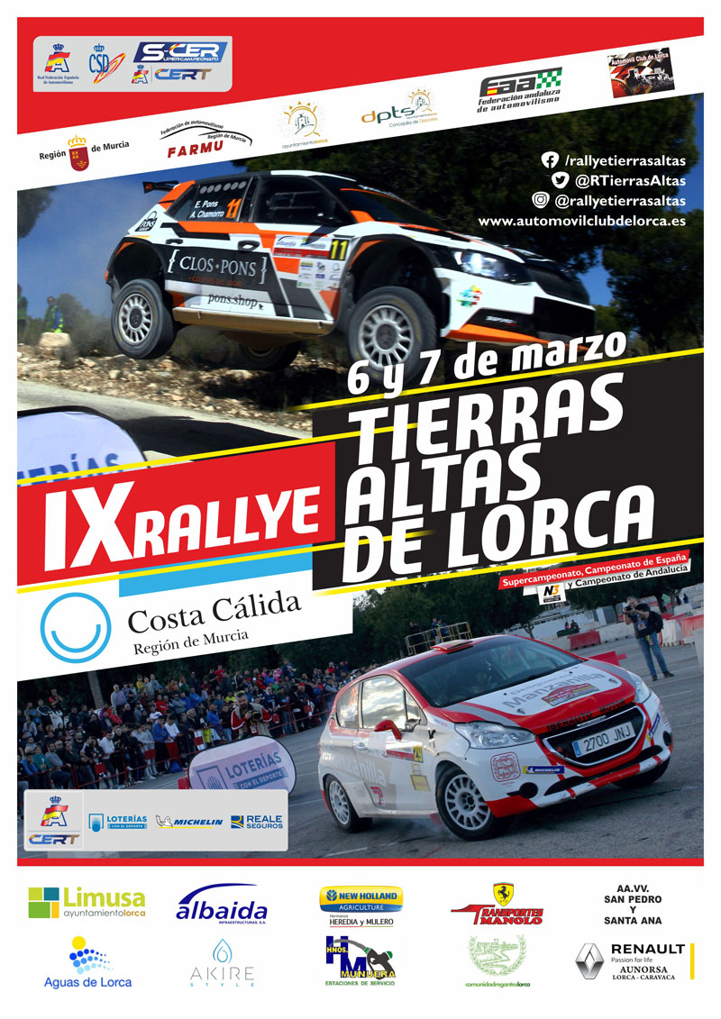 FARMU_es's tweet photo. ⏩ Este fin de semana regresa el automovilismo a la @regiondemurcia y lo hace con la disputa del @RTierrasAltas prueba que inaugurará de nuevo el @Rallyesdetierra y @SuperCER_RFEdeA 😁😁👏👏 #CERT @DeportesMurcia
@TurismoRMurcia
+ info ⏬⏬⏬⏬
https://t.co/GgAss3JiLv https://t.co/hAN22OBNS8