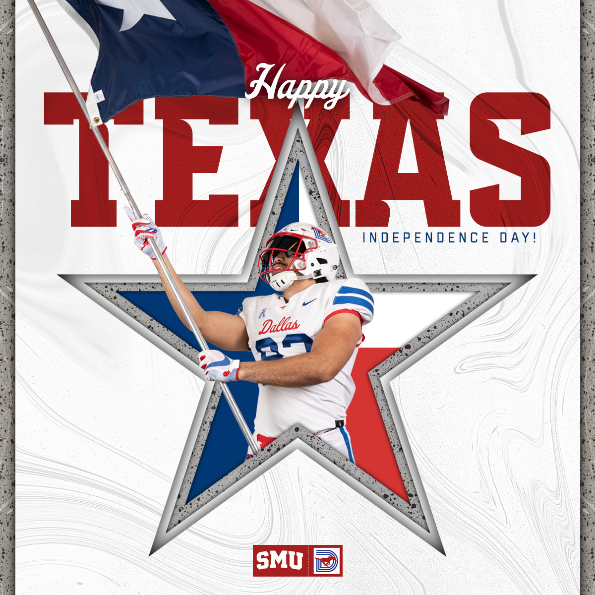 SMUFB's tweet photo. Texas forever!
#TexasIndependenceDay I #PonyUpDallas https://t.co/ovMVoln5tI