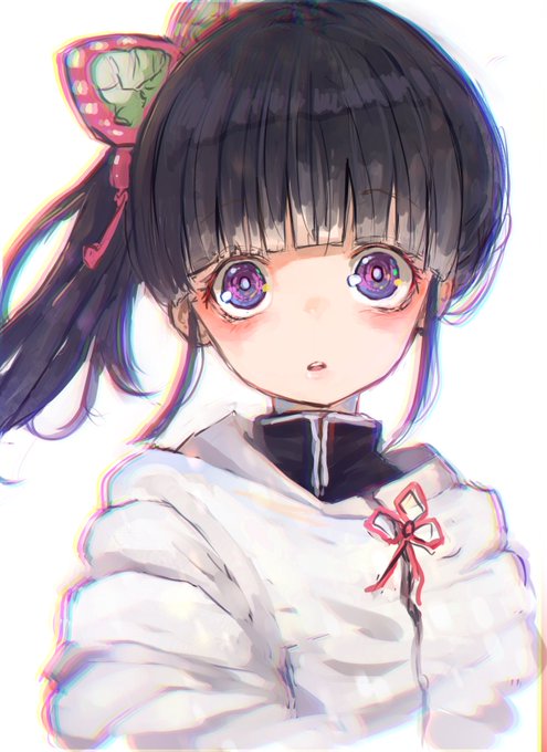 にゅちゃ@【お仕事募集中】さんがTwitterに投稿した栗花落カナヲ(鬼滅の刃)のイラスト。