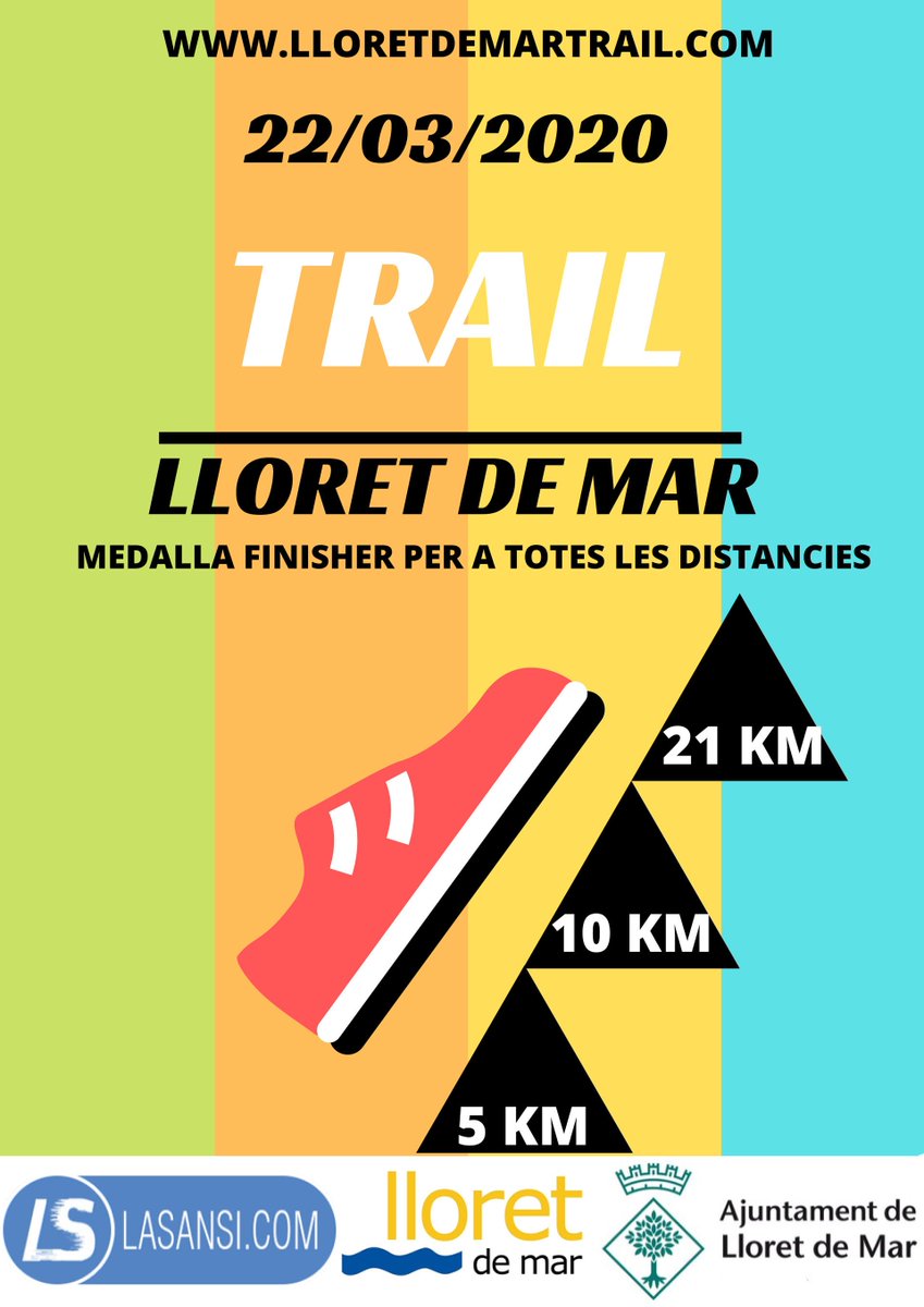 ¡Queda muy poco para la 1ª edición del #Lloret de Mar Trail! 🤩⏳El club <a href="/LaSansi/">La Sansi Club</a> ha organizado esta nueva carrera de montaña que se estrenará el próximo 22 de marzo en Lloret de Mar. Ya son 550 inscritos. ¡No te quedes sin tu dorsal! 👉 buff.ly/32FYYz4