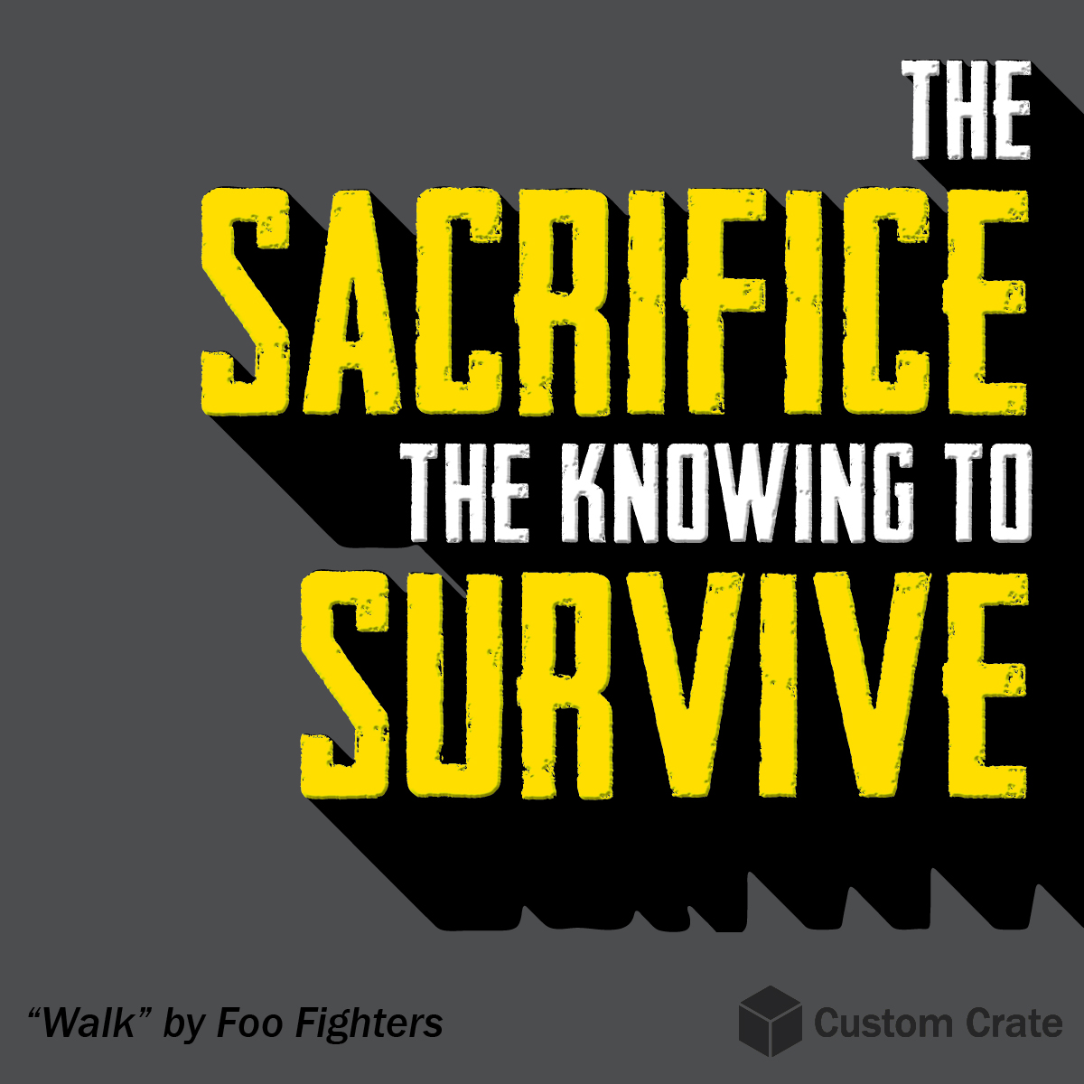 TheCustomCrate's tweet photo. MONDAY MORNING LYRICS:
Starting your week off on a positive "note"

'Walk' by Foo Fighters
https://t.co/k0qWFZzrjm

#Inspiration #Motivation #FooFighters #CustomCrate https://t.co/6LVxhBYrT8