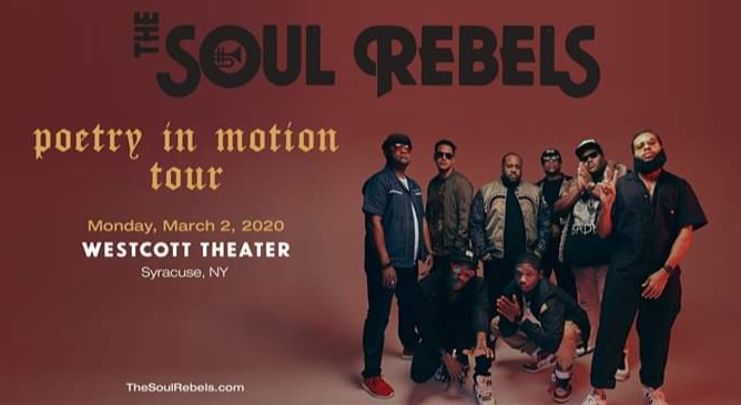 TONIGHT!

Get ready to get down with The Soul Rebels🎷🥁🎺

Tickets are available at: bit.ly/SoulRebelsSYR

Tickets will also be available at the Box Office when doors open at 7PM