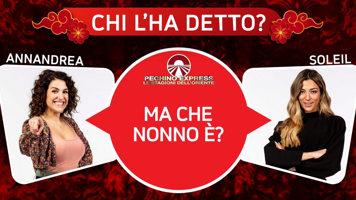 PechinoExpress's tweet photo. L'enigma che nessuno sa risolvere🔎
🌸 #AnnandreaVitrano
☀️ @Soleil_stasi
#pechinoexpress stasera ore 21.20 👉🏻 @RaiDue @CdGherardesca #Rai2 https://t.co/joqxIFyKBS