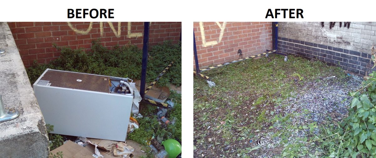 TPG_PropertyFM's tweet photo. Fly-Tipping is never a good thing, it's even worse when you have to have a #specialist #clean due to used syringes being found but within 24-hours of the #Client calling us the clean-up was complete #fixingproblems #flytipping https://t.co/MZkRjwEaJF