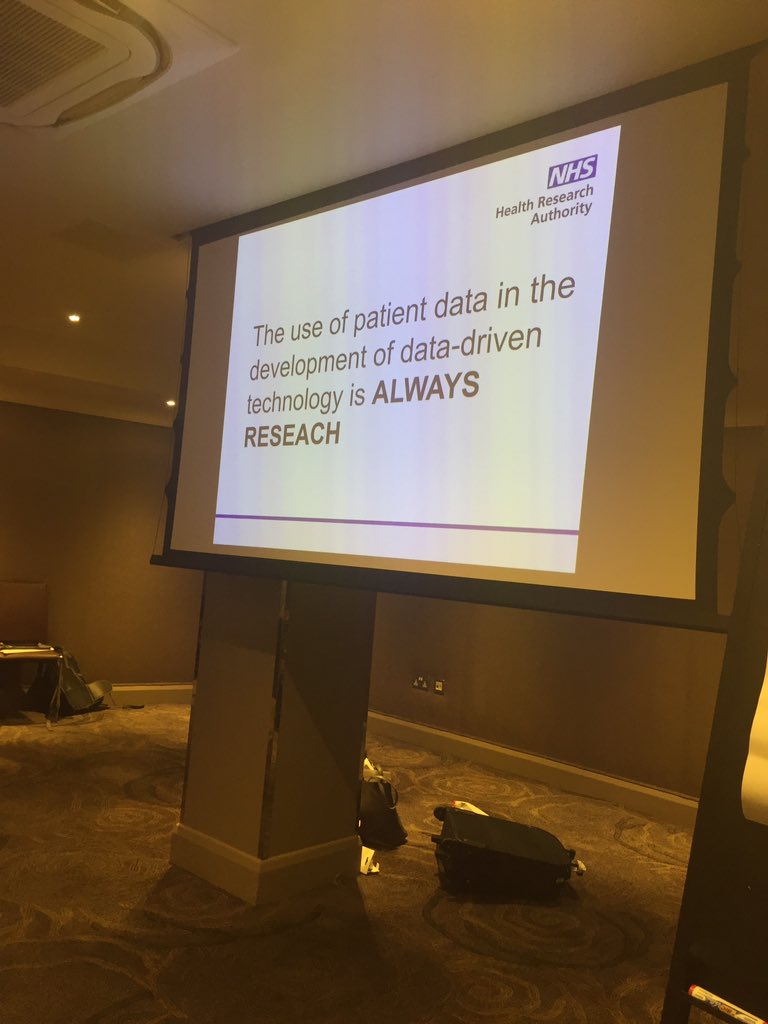 TheRDForum's tweet photo. Will Navaie @HRA_Latest. The use of patient data for data driven tech is always research #novelmethods https://t.co/q13tEebJEb