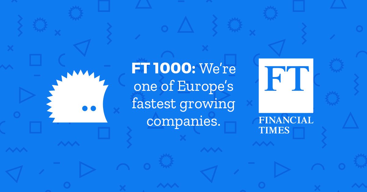 hedgehoglab's tweet photo. 🌏 | We're thrilled to announce we've been included on the FT1000 list of Europe's fastest growing companies. A huge thank you to all our partners and our team for powering us towards this prestigious accolade 🎉 https://t.co/wJu4oEOJNl