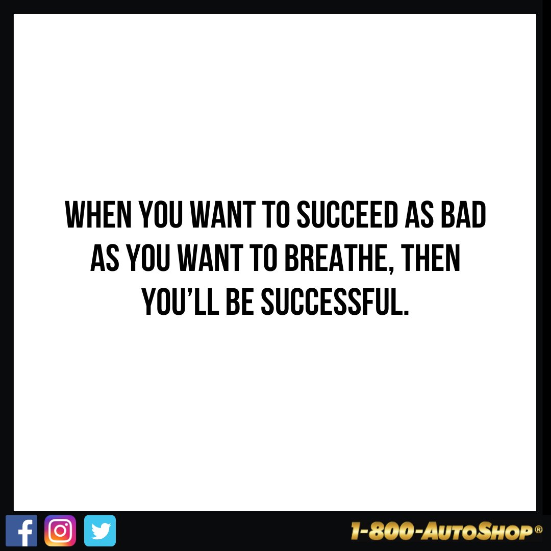 When you want to succeed as bad as you want to breathe, then you’ll be successful.
-Eric Thomas
#MondayMotivation