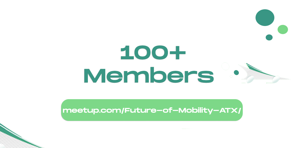 What a great way to start this week. We reached 100+ members in our <a href="/Meetup/">Meetup</a> page #FutureofMobility ATX 🎉 Invite a friend to join our page! Our next meetup will be March 13th <a href="/Dealerware/">Dealerware</a> just in time for #sxsw. 

Don't miss it: meetup.com/Future-of-Mobi…