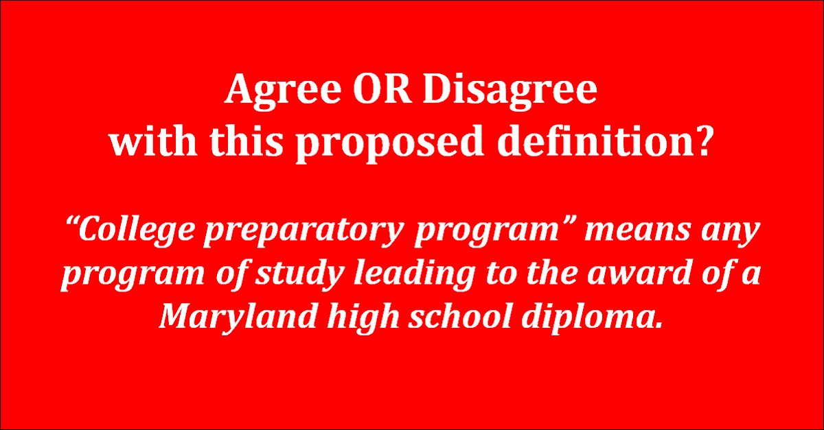 HIH_Homeschool's tweet photo. @MDMHEC wants to create a regulatory definition for "college preparatory program" - which would be linked to state-funded college grants. What do you think, @aimsmddc? @HSLDA? #Maryland #homeschoolers? Comments are due today. #NoCOMARChange on 13B.08.10. https://t.co/5HksGzPML8 https://t.co/17L93b8L7S