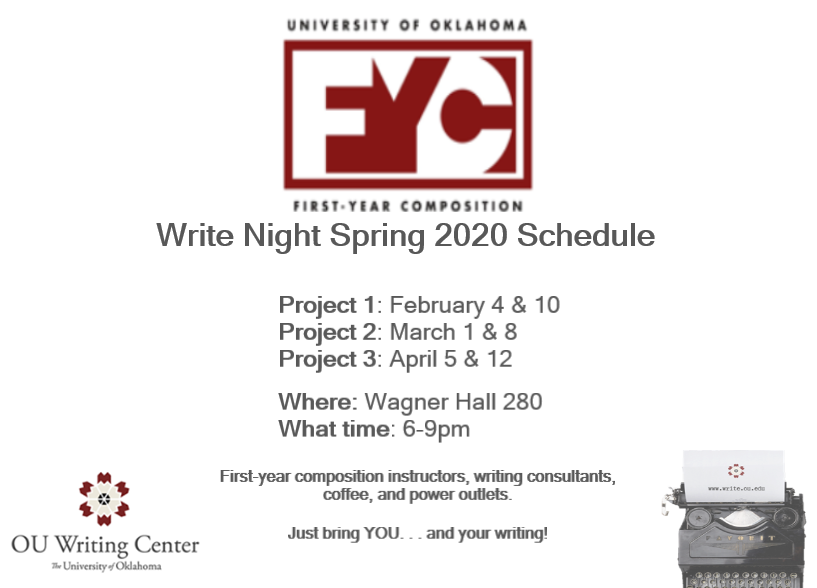 oufyc's tweet photo. The next Write Night is coming up! March 8 @ 6pm https://t.co/9DwtsLgv9V