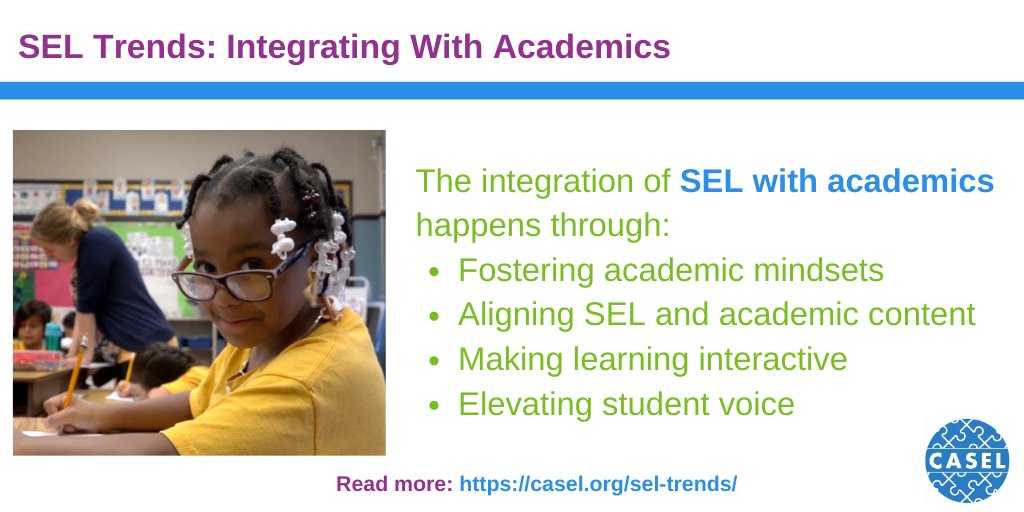 caselorg's tweet photo. Learn how 4 districts have worked to integrate #SEL with academic instruction: https://t.co/cGQr8Cmb4Q https://t.co/ElSJxG8mmV