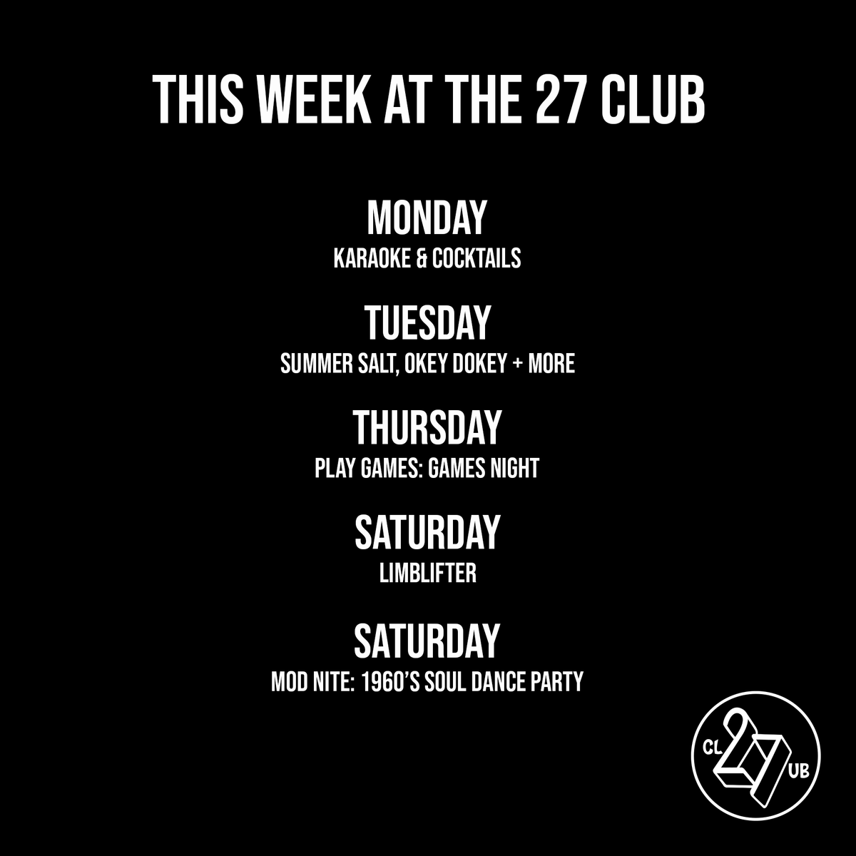Join Us This Week!