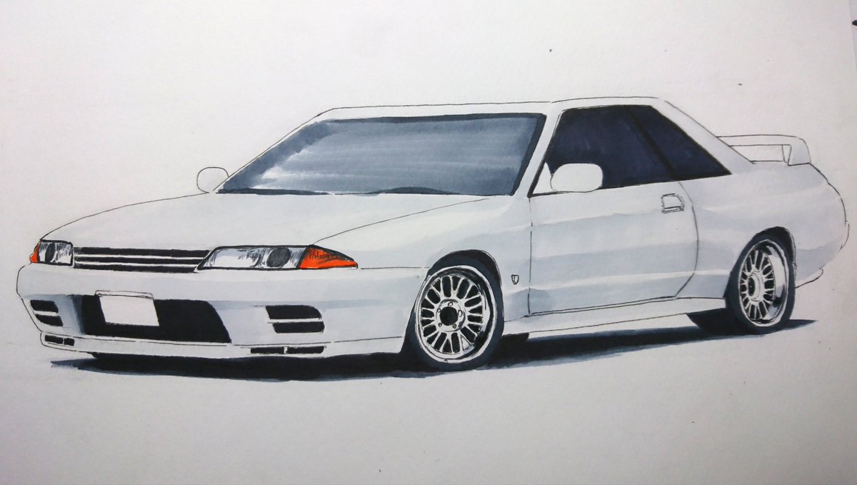 32の日 #R32 #GTR #イラスト クソォーー間に合わなかったぁぁぁ