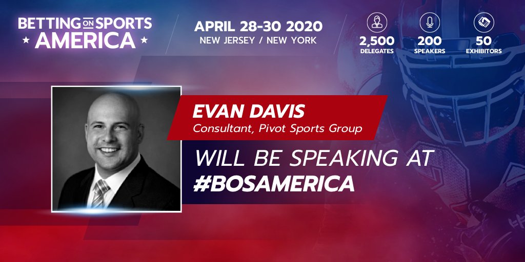 SBCGAMINGNEWS's tweet photo. Evan Davis, Consultant at Pivot Sports Group will be speaking at Betting on Sports America - the largest dedicated sports betting trade show in the world!
Find all information on #bosamerica via the link below.
>>> https://t.co/pcTdQDByad https://t.co/cg3XCliP2G