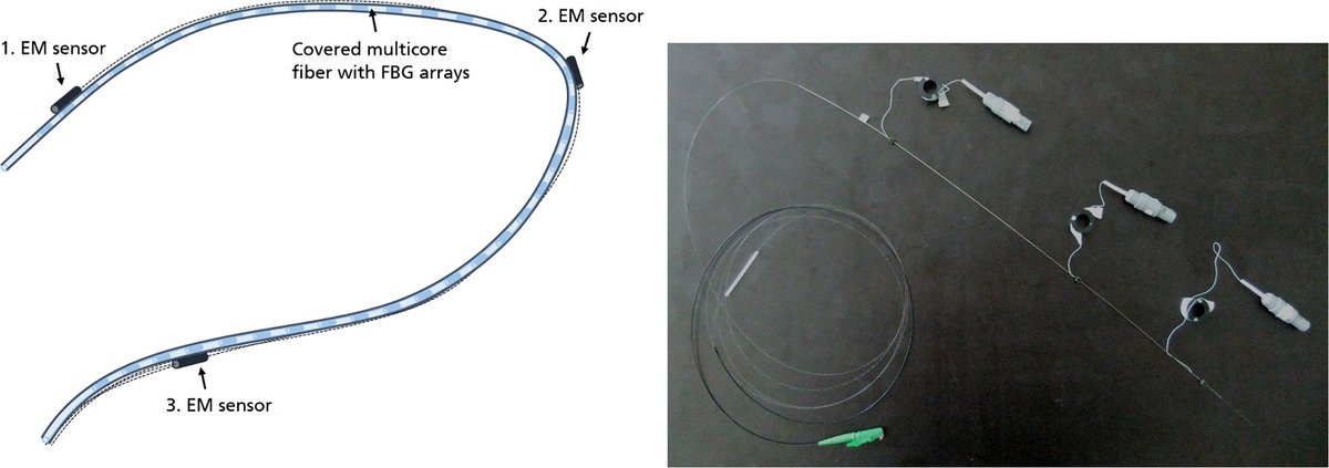 FraunhoferMEVIS's tweet photo. Accurate localization of endovascular catheters using optical shape sensing and electromagnetic tracking, avoiding X-ray exposure: Find out more on our poster at @BVM_workshop 2020 in #Berlin. https://t.co/L616creC1a #catheter #navigation #BVM2020 https://t.co/LCcrZJPfZ3