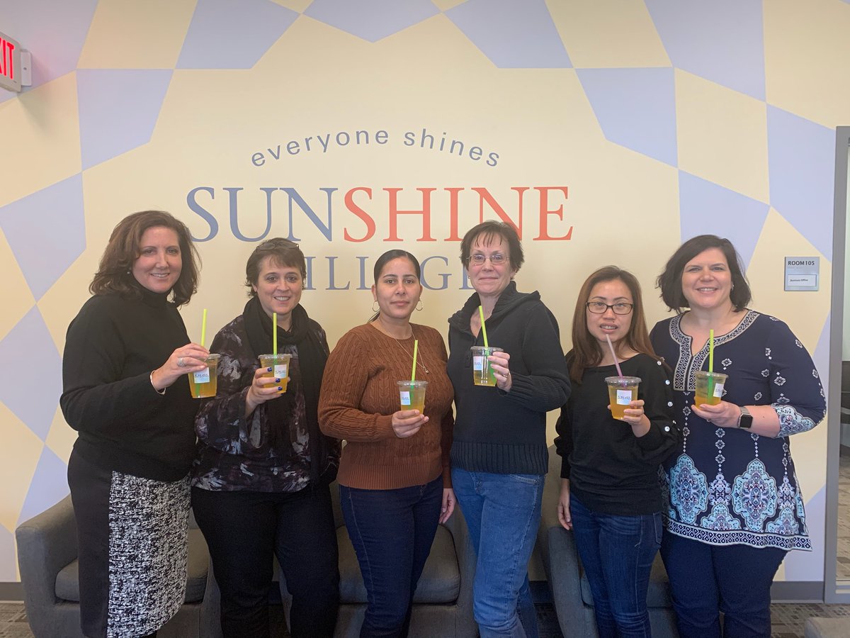 Our Administrative Services Team enjoyed sipping on their Sunshine T's today from Unleashed Nutrition​!

Proceeds from each sale at this local small business support the innovative programs and services at Sunshine Village.