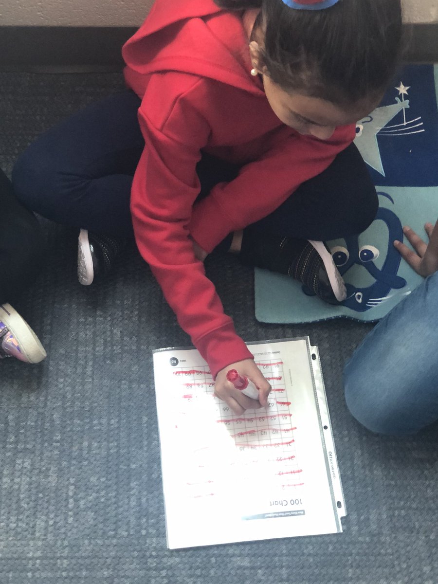 Ss playing guess my number on the 100 chart using their knowledge of place value. Ss using math vocabulary!