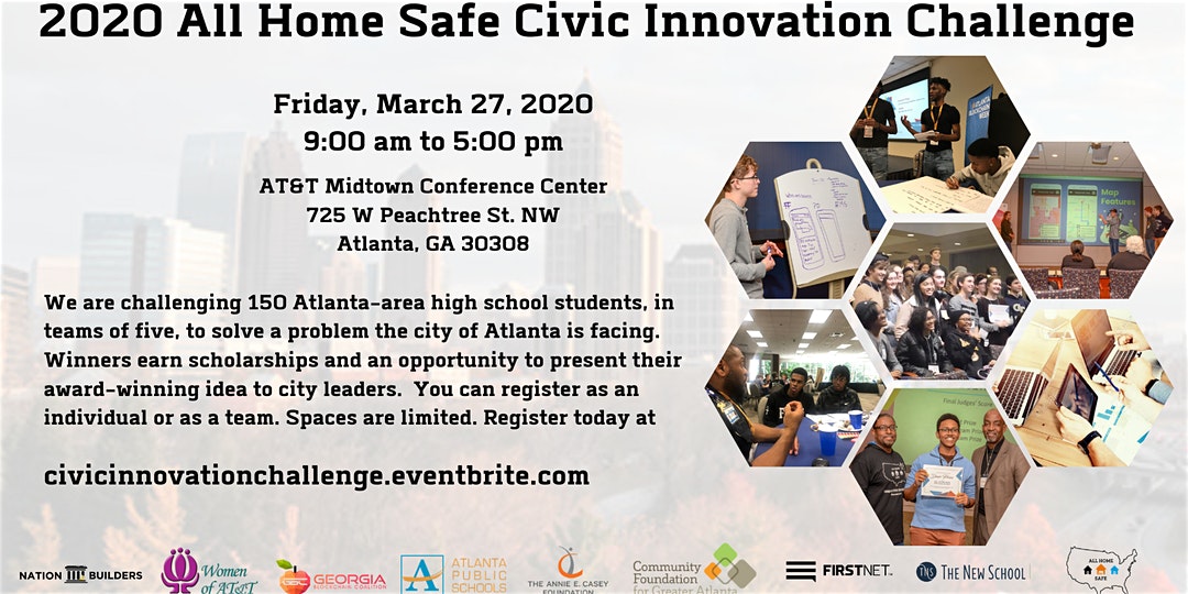Volunteers Wanted! Tech Specialists, Mentors and administrative you name it! Sign up now for our next Innovation Challenge on 3.27.20. Click Register -> Individual -> to become a volunteer. Share this and support our Metro ATL high school innovators.  eventbrite.com/e/the-2020-all…
