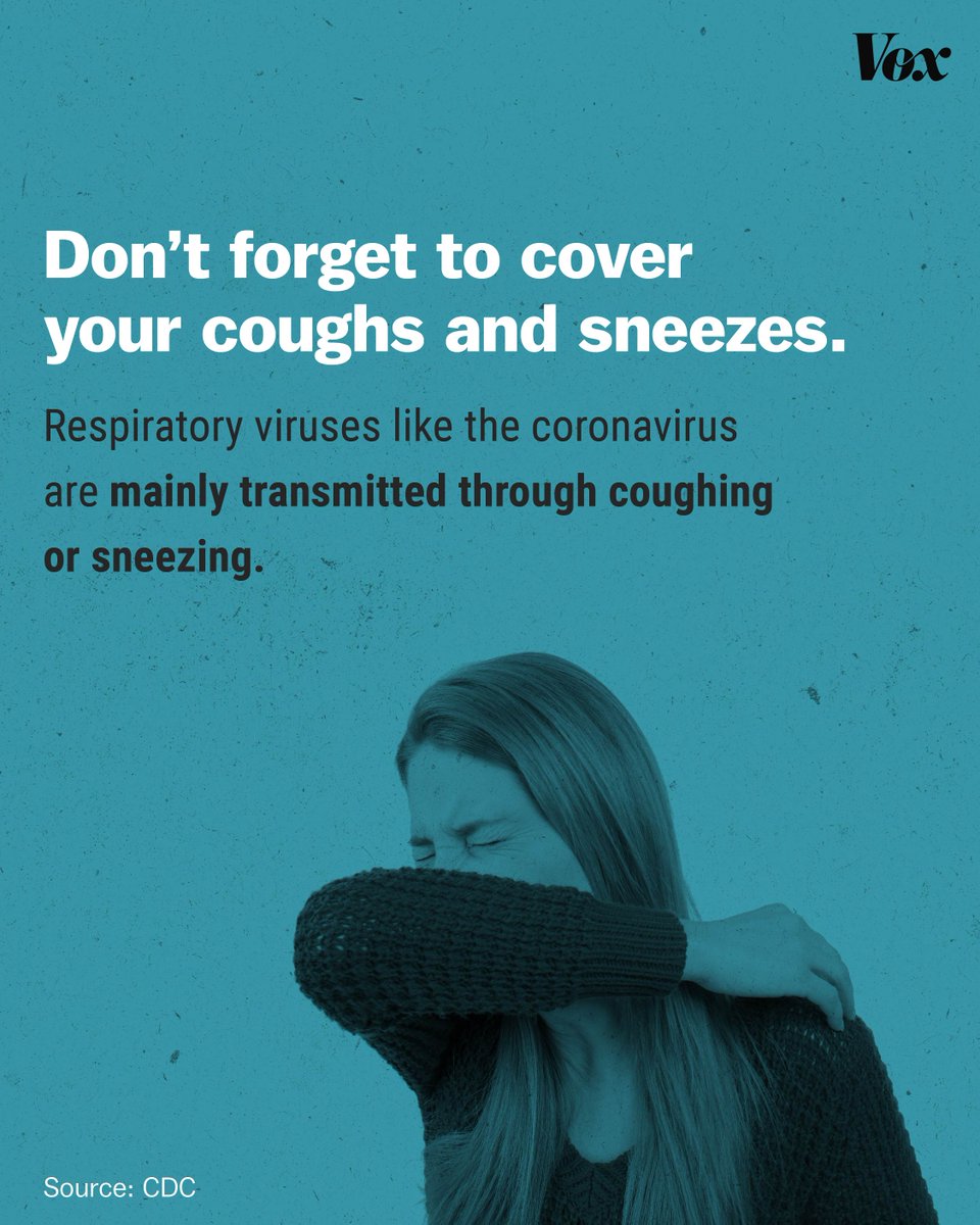 3/ Finally, be sure to cover up when you sneeze and cough, and avoid touching your face! When an infected person coughs or sneezes, they let out a spray, and if these droplets reach the nose, eyes, or mouth of another person, the virus can spread.⁣  http://bit.ly/2PzvrSl 