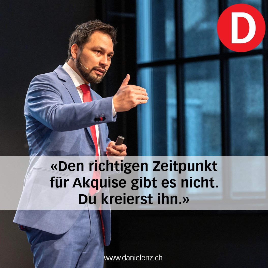 Daniel_Enz_1's tweet photo. (7/53) Montagmorgen ist schlecht. Vor der Mittagspause anrufen - neee?! Freitagnachmittag sind sowieso alle in Weekend-Stimmung! Welche Ausreden kennst Du sonst noch, warum jetzt gerade ein schlechter Zeitpunkt für Akquise ist?  #danielenz #verkaufstraining #verkaufstrainer https://t.co/Qd9qzK1TzY