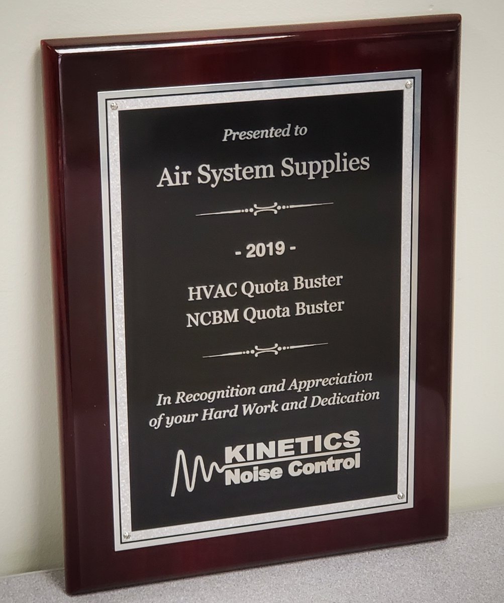 AirSysSupplies's tweet photo. Very happy to receive this award from #KineticsNoiseControl !  #vibrationisolation #noisecontrol https://t.co/PsokxZ11ZH