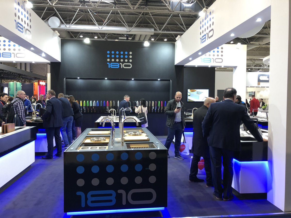 godalmingluxury's tweet photo. @1810co has a great display @kbb_birmingham. Get yourself there to see what they have on display, including the copper trough which you will see @godalmingluxury in April inconjuction with @cdukltd Natural Concrete with textura effect https://t.co/rsBXob9lBM