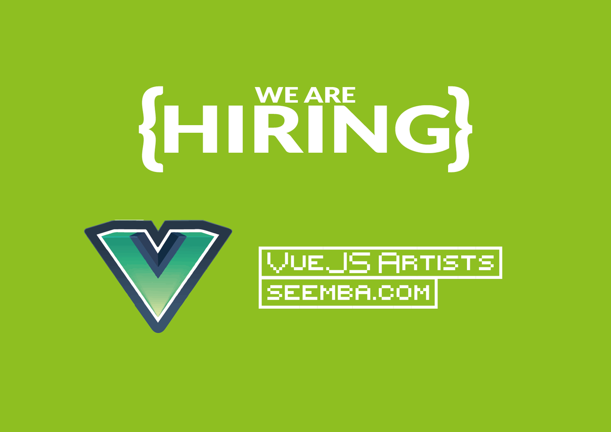 SeembaOfficial's tweet photo. #Seemba is looking to hire #vuejs and #javascript artists 🤗😎
reach us on https://t.co/ZJ8q8BhOwz https://t.co/QVAR0p39qx