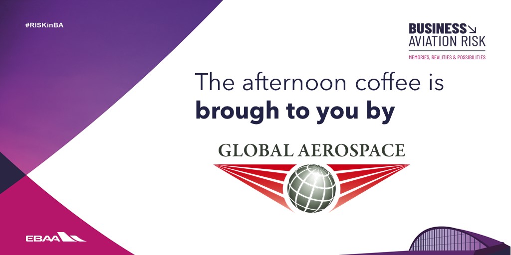EBAAorg's tweet photo. It's time to refresh and grab a ☕. Thank you to our sponsor @GlobalAerospace for providing our #RISKinBA participants with a well-deserved break!
#BusinessAviation ✈️ https://t.co/S1afSJqIbG