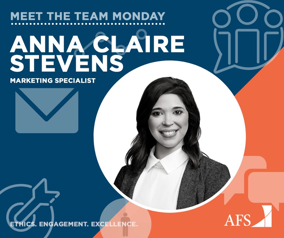 AFS_Shipping's tweet image. Meet Anna Claire Stevens! Anna Claire joined AFS in November of 2019 as our Marketing Specialist after working the last 6 years for one of the largest agencies in Louisiana. It was there she came to know AFS and decided to join our team! #meettheteammonday