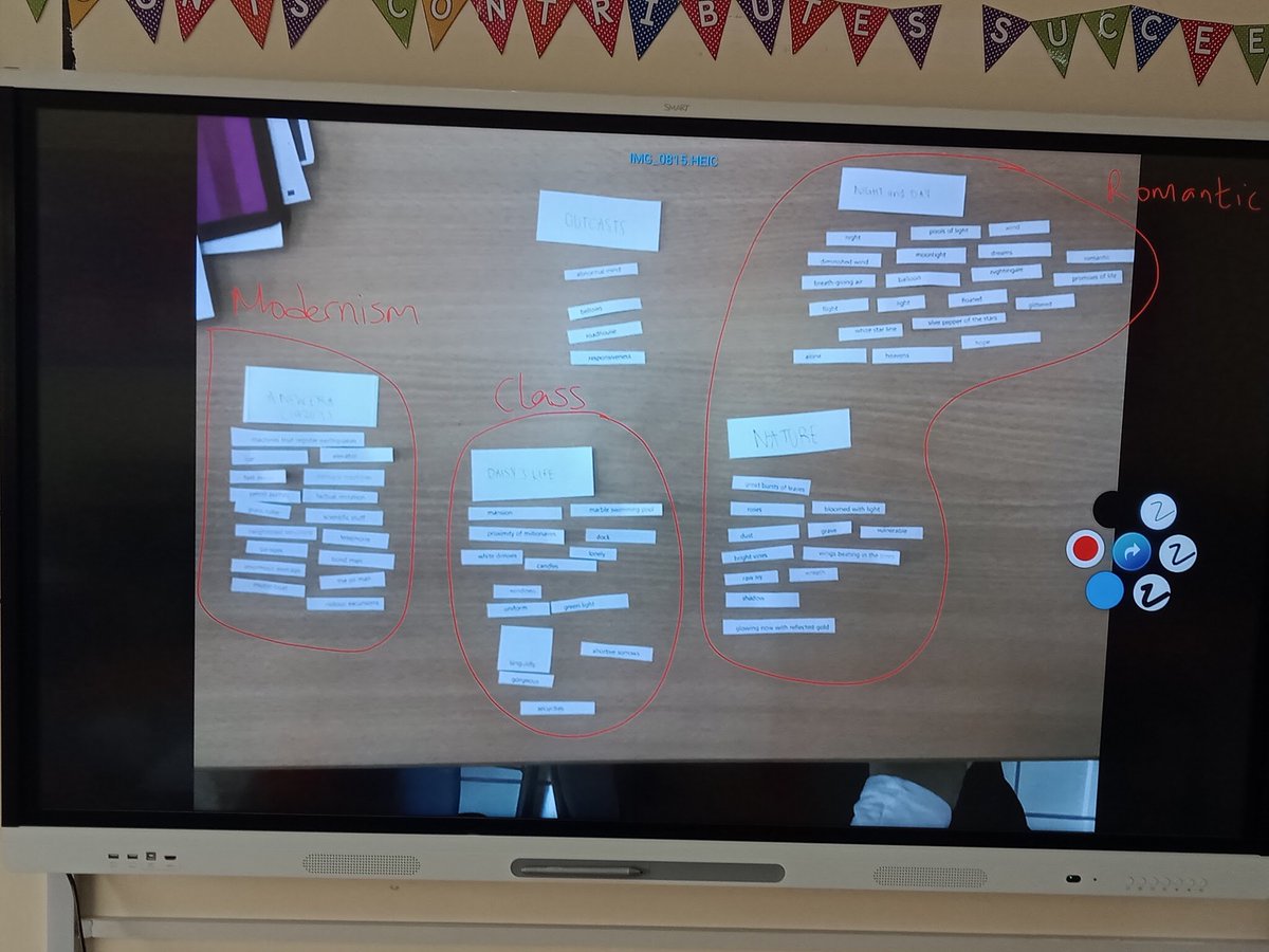EnglishHis's tweet photo. Year 12 getting to grips with Modern Romanticism in ‘The Great Gatsby’ with the use of our Smartboard.  #learningtechnology #HISbookweek #thegreatgatsby #smartboard @HISDubai https://t.co/YIqpHRnJn5