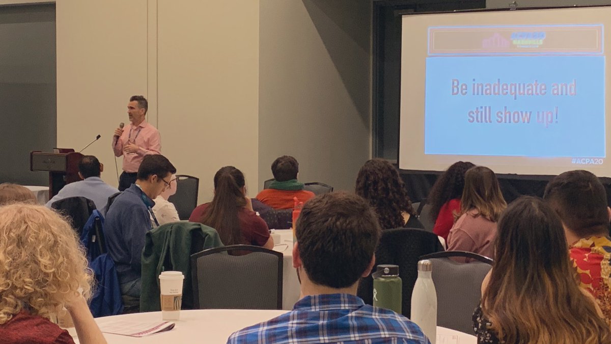Dr. Heather D. Shea (@heather_shea_) on Twitter photo On the work of racial justice and decolonization: "Be inadequate and still show up." <a href="/acpaprez/">Dr. Rachel Aho</a> presenting a Pêcha Kucha at #acpanextgen2020 #ACPA20 On the work of racial justice and decolonization: "Be inadequate and still show up." <a href="/acpaprez/">Dr. Rachel Aho</a> presenting a Pêcha Kucha at #acpanextgen2020 #ACPA20