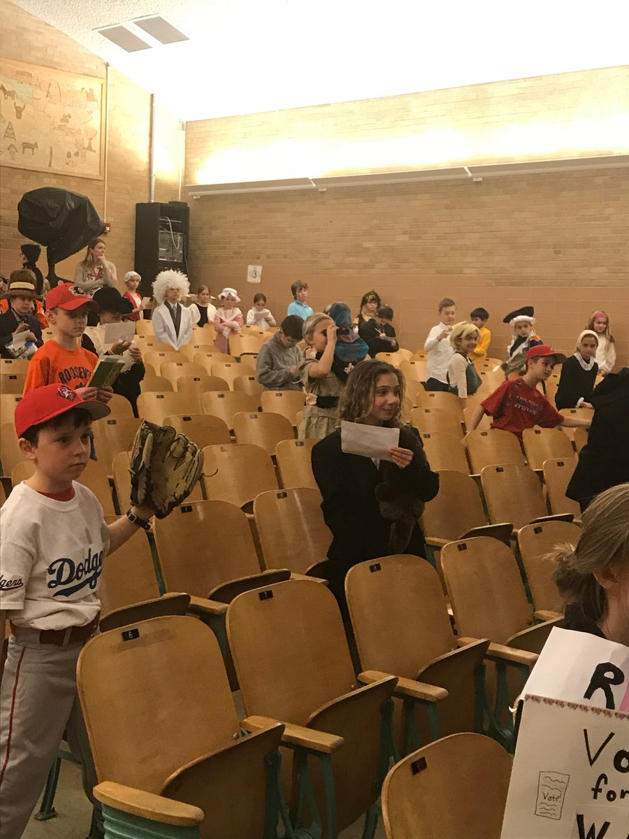 AllisonSobotka's tweet photo. Roosevelt Third Graders had a great time enacting different people for their Wax Museum Exhibits last week!  #EngageD64 https://t.co/IdgGtOkBQ1