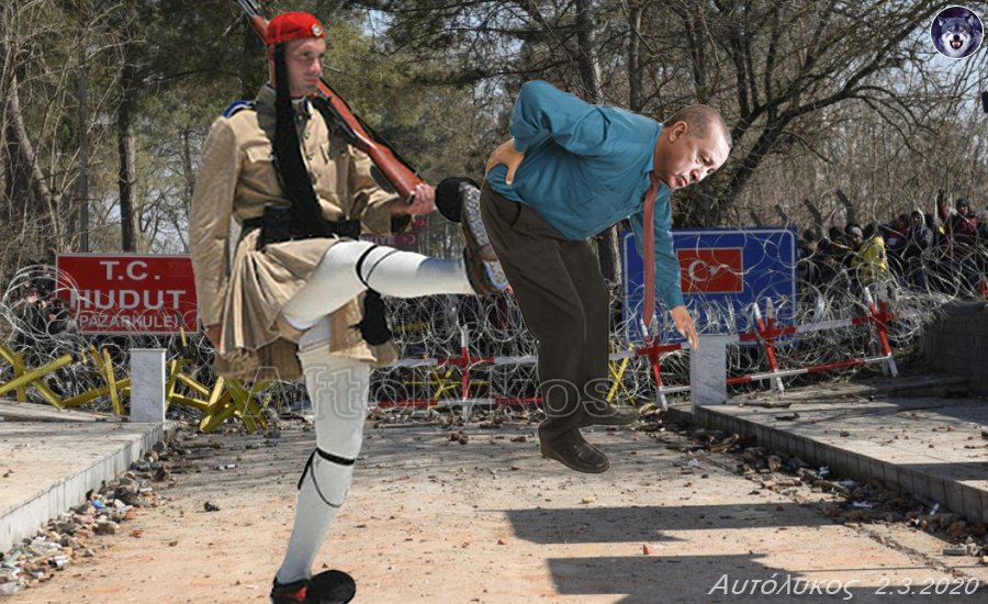 aftolykos1's tweet photo. Dear citizens of E.U.
Once again Greece is giving a good kick in the Turkish ass.
All we ask from you as support, is to fight against the anti-Greek propaganda.
THANK YOU.
#IStandWithGreece #GreeceUnderAttack #Evros #Εβρος #Greece_under_attack https://t.co/OaAo3JYn8N