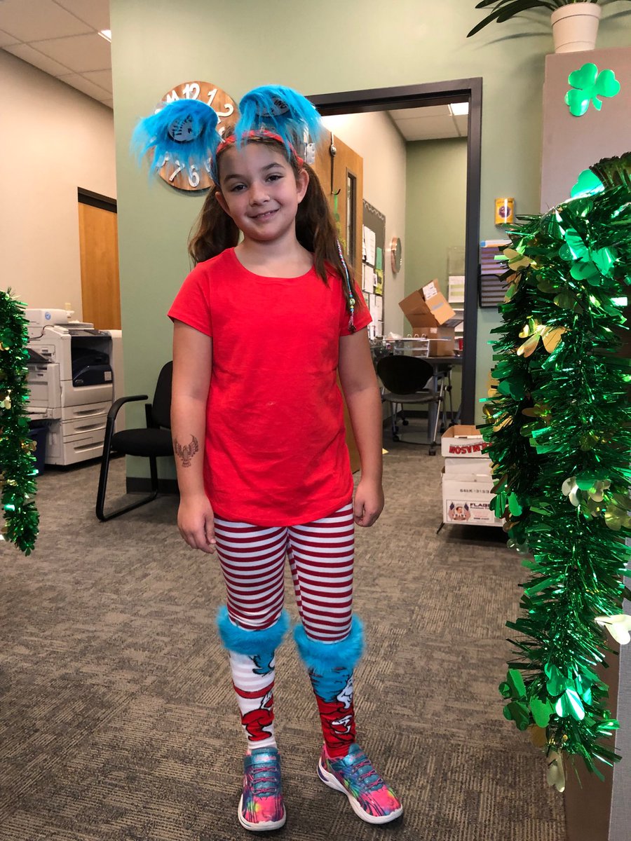 Check out these Dr. Seuss characters! Celebrating Dr. Seuss’s Birthday and Read Across America Day. 😀 Great spirit at Naples Elementary! #naplescsd