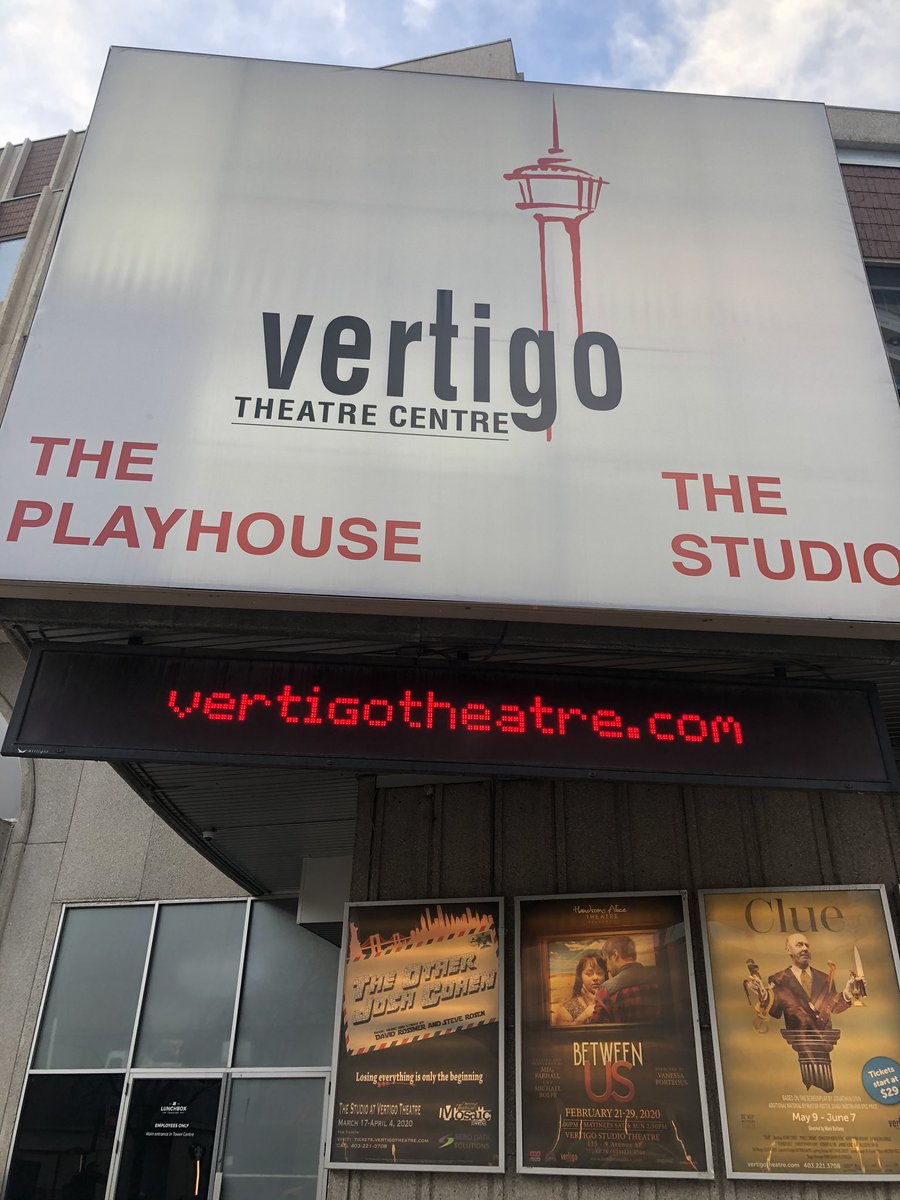 birnton's tweet photo. The Other Josh Cohen moves to The Studio at Vertigo Theatre today!! #otherjoshcohen #yycarts https://t.co/fjpl2SAh3i