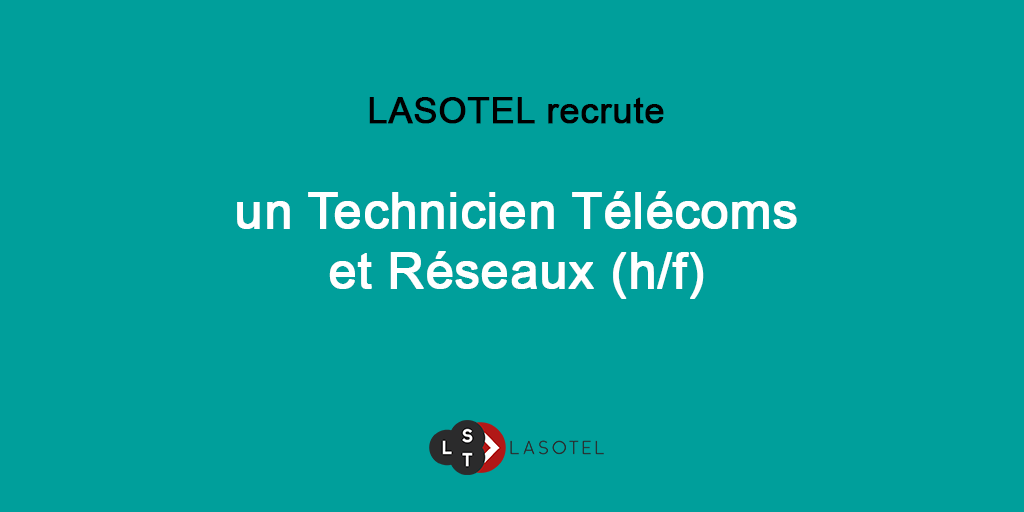 lasotel's tweet photo. @lasotel recrute un Technicien Télécoms et Réseaux, plus d'informations par ici 👉 https://t.co/BdvSlzTVmR #Job #Emploi #lyon #Telecoms https://t.co/ISed75OFgy