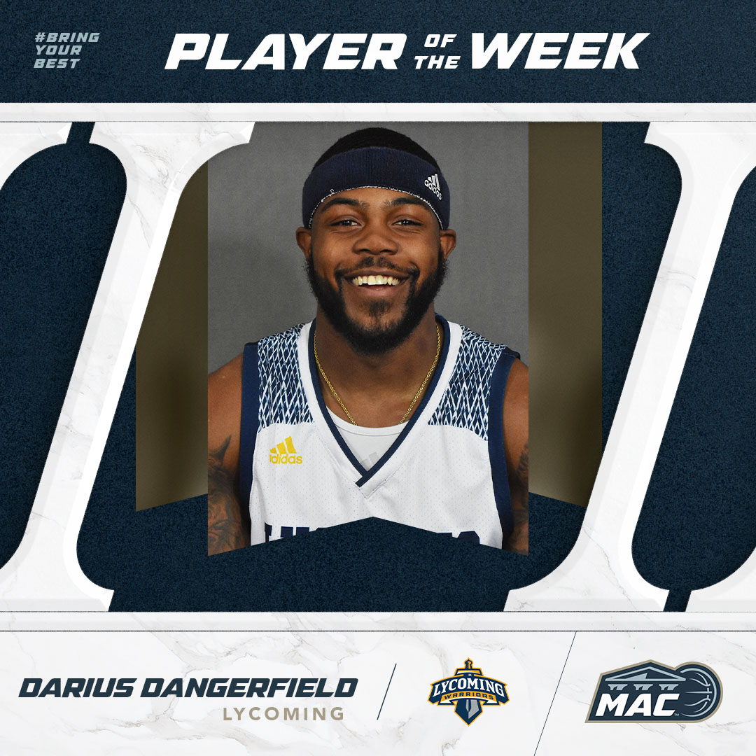 gomacsports's tweet photo. MBB: @lycoathletics Darius Dangerfield named MAC Commonwealth POTW! #MAChoops #d3hoops #MACpotw #NCAAD3 #BringYourBest https://t.co/flj53vJfFq https://t.co/B5ho42FlZo