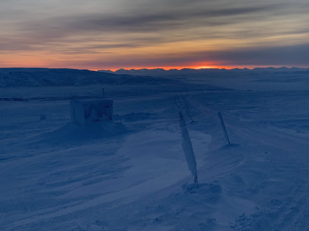 After a stormy weekend the weather has finally calmed down. There are still some clouds in the sky but the team is hoping for improved conditions later this week to make solar measurements. #cdnsci #PEARL2020