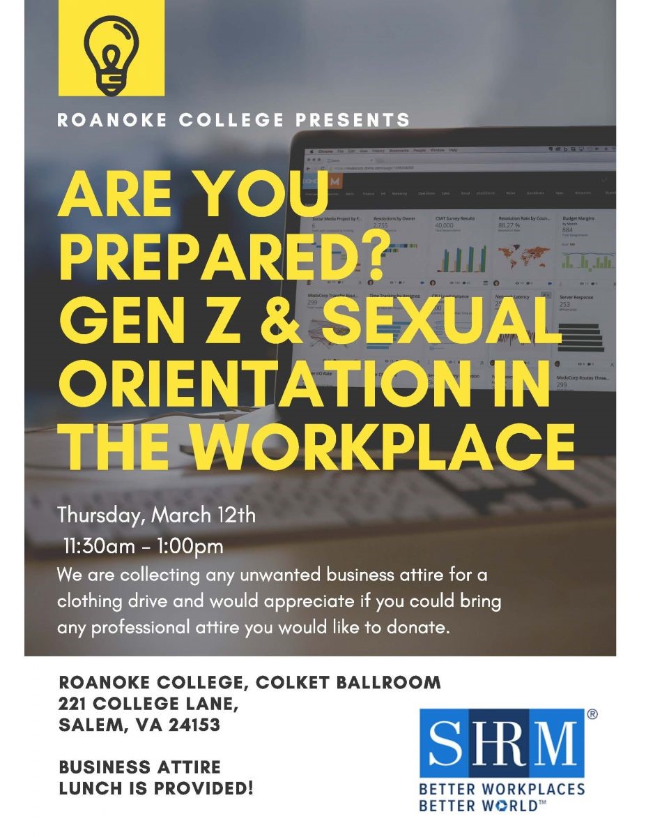 Our March meeting is being put on by our SHRM Student Chapter at Roanoke College. Please note the earlier date and don't forget to register! Register here: lnkd.in/g4Na-tV #RVSHRM #HR #chaptermeeting