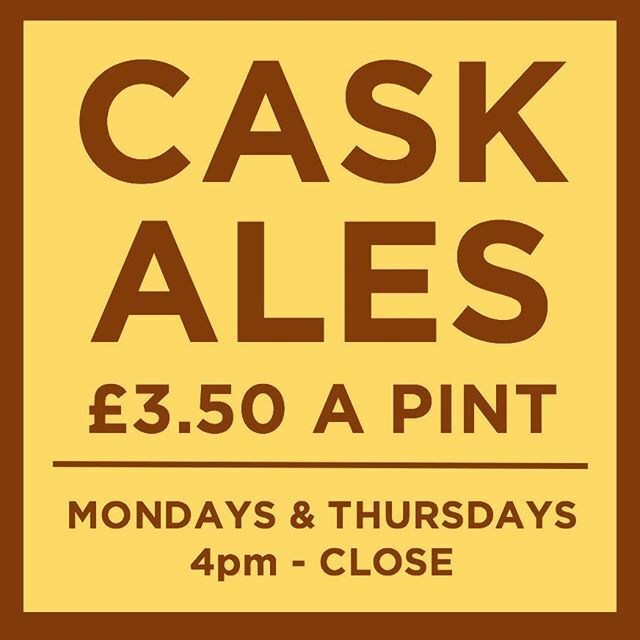 🍺 Monday blues? We've got you covered. Every Monday and Thursday we've our cask ales on for only £3.50 a pint! Perfect to wash down a kebab from @babber_peckham, so why not start the week like you mean to go on? Go on, treat yourself.⁠⠀
⁠⠀
🌯@babb… ift.tt/2wo5Ncs