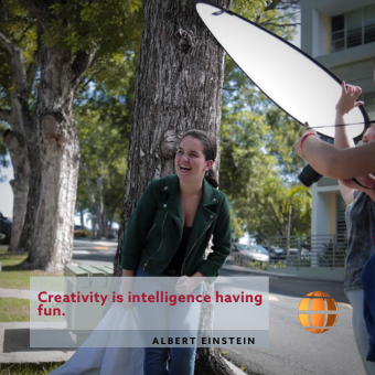 SagradoGlobal's tweet photo. Cada lunes celebramos la creatividad de nuestros Sagradeños con una foto en nuestro campus que representa la icónica frase de Albert Einstein #CreativityIsIntelligenceHavingFun. ❣️ #SagradoGlobal https://t.co/V8qCDdPnb2