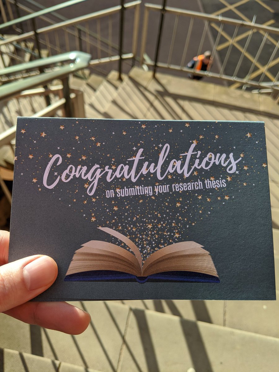 Fly free little thesis! And try not to piss off any examiners on your way...