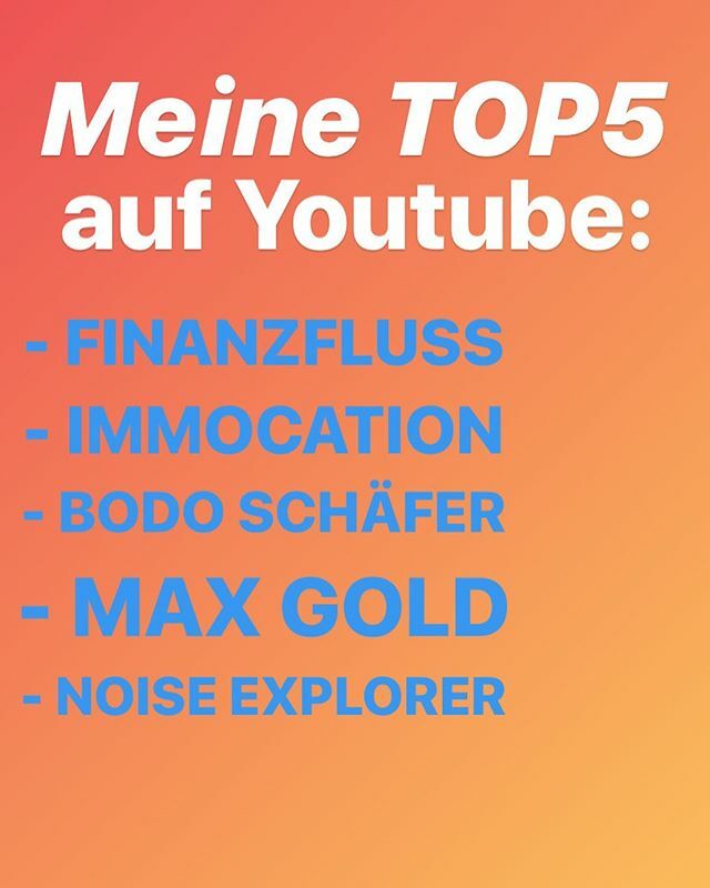 MaxGold_ga's tweet photo. ▶️ Was sind deine Lieblingskanäle auf Youtube❓

Kommentiere was deine Favoriten auf Youtube sind - was schaust du dir am Liebsten an? 👉 hier meine Top5: 🔸 FINANZFLUSS 💸
- Vermögensaufbau -
https://t.co/IdmP3JX2fo 🔸 IMMOCATION 🏠
- Immobilien als … https://t.co/PG8SqcISYR https://t.co/SUm00f8CAW